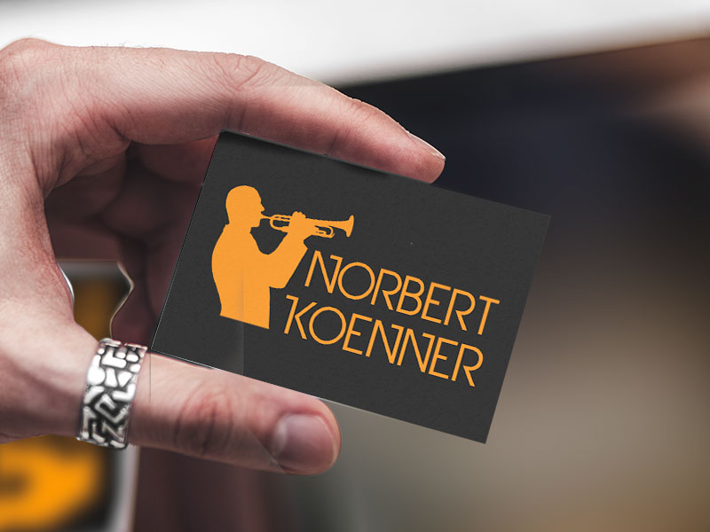 Entwicklung eines Logos und Corporate Designs für den Trompeter und Musiker Norbert Koenner